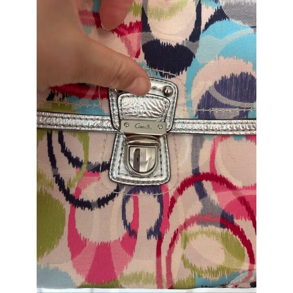 Coach Backpack Poppy Ikat Multicolor Silver Large main image 4